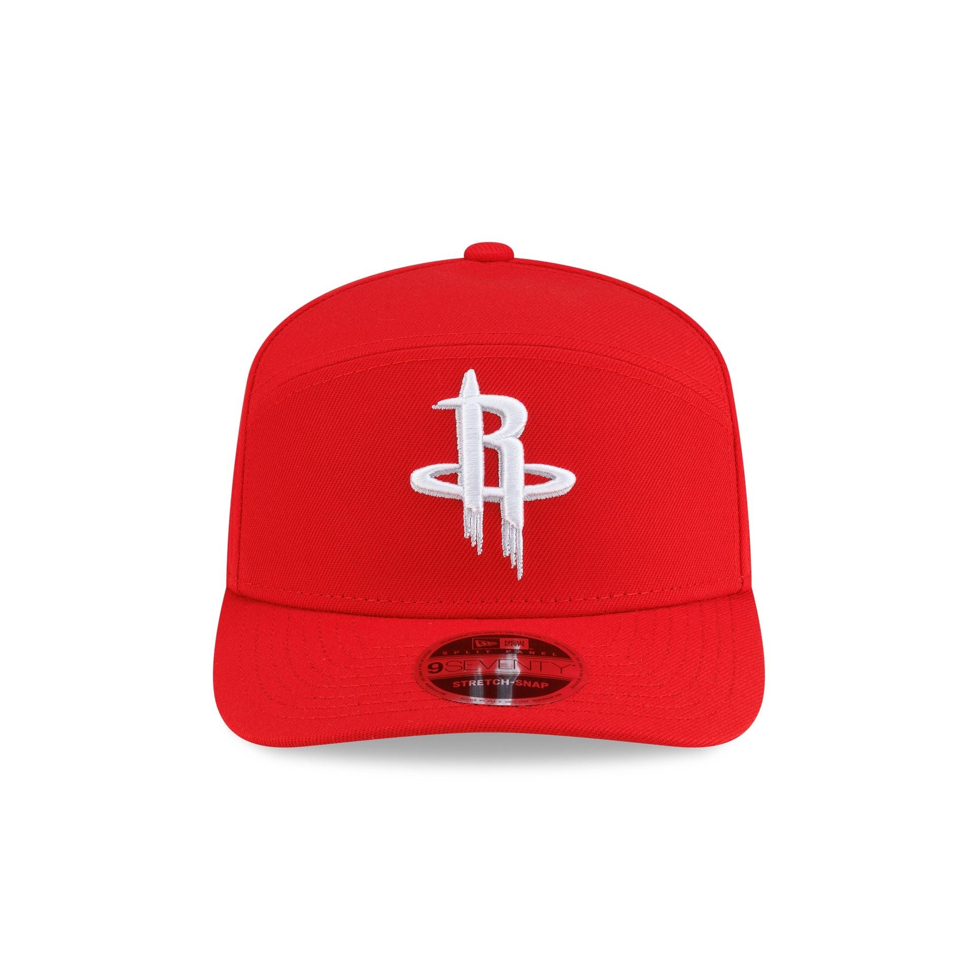 Houston Rockets Poly Split Panel 9SEVENTY Stretch-Snap Hat
