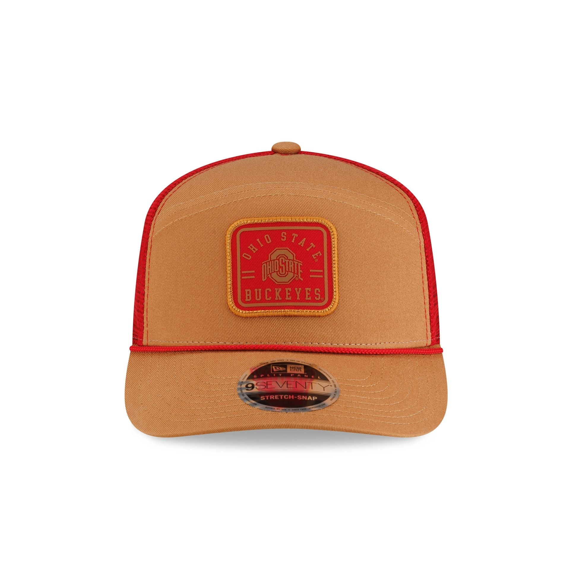 Ohio State Buckeyes Light Bronze Split Panel 9SEVENTY Trucker Hat