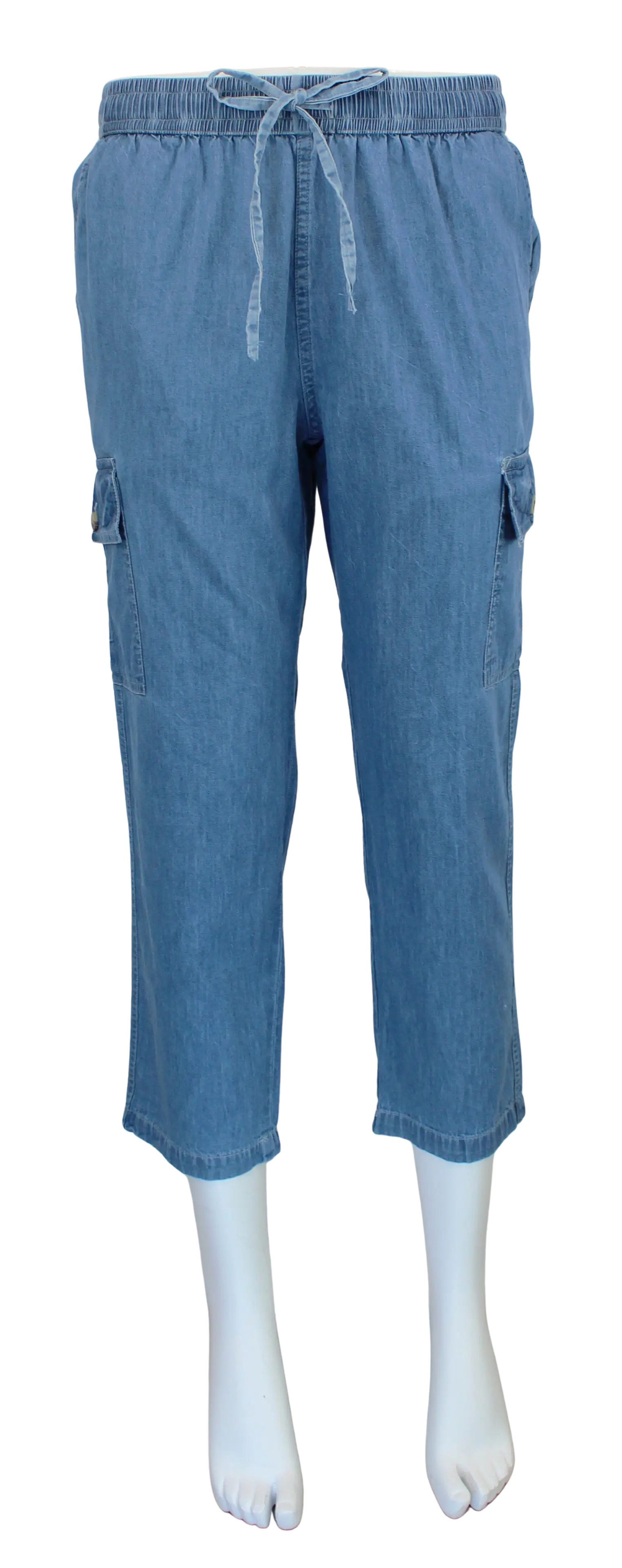 Keren Hart Dani Denim Capri – Relaxed Fit Cotton Pants