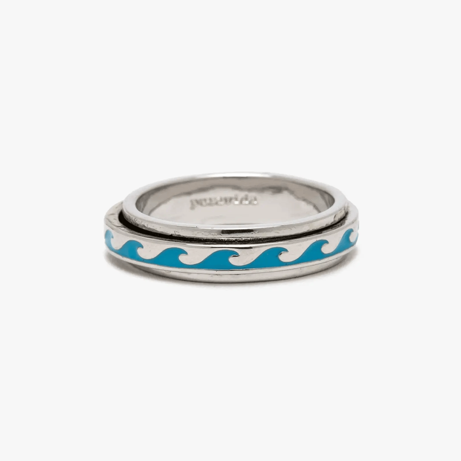 Pura Vida Enamel Wave Fidget Ring – Ocean-Inspired Style
