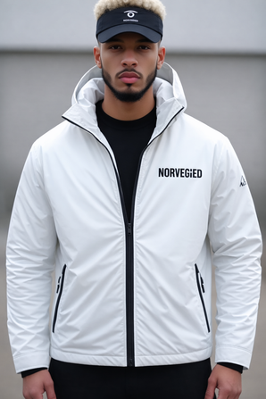 NORVEGIED White Performance Jacket – Modern Sport Essential