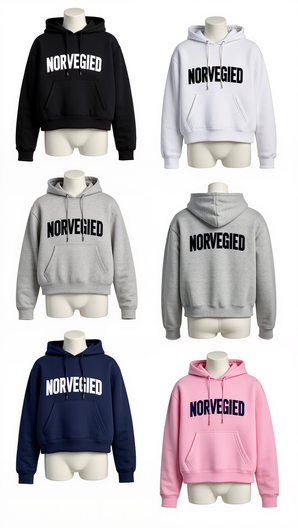 NORVEGIED Cropped Hoodie – Modern Boxy Fit Premium Pullover