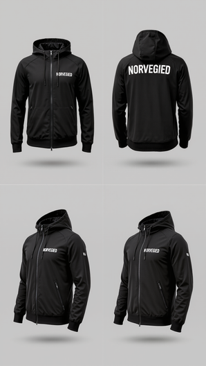 NORVEGIED Embroidered Hooded Jacket – Streetwear Style