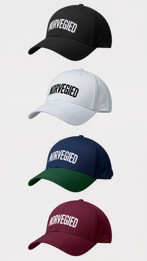 NORVEGIED Mid Profile Panel Cap – Structured Embroidered Baseball Hat