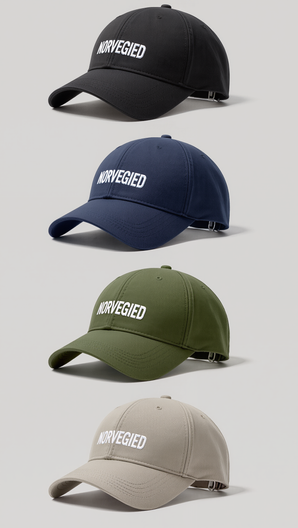 NORVEGIED Relaxed Fit Panel Cap – Unstructured Embroidered Baseball Hat