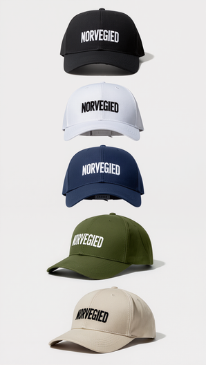 NORVEGIED Relaxed Fit Panel Cap – Unstructured Embroidered Baseball Hat