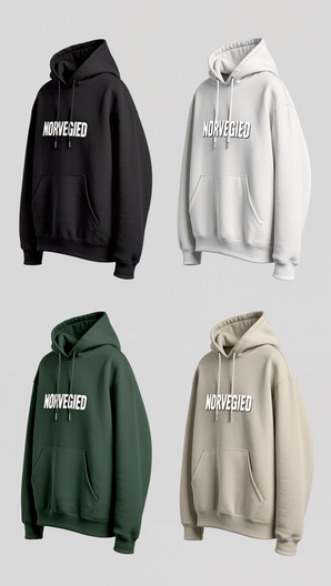 NORVEGIED Oversized Hoodie – Heavyweight Street Fit