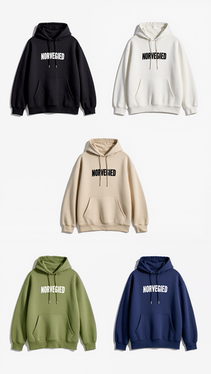 NORVEGIED Oversized Hoodie – Heavyweight Street Fit
